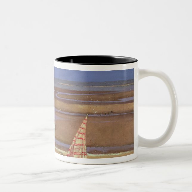 Caneca De Café Em Dois Tons A praia (Direita)