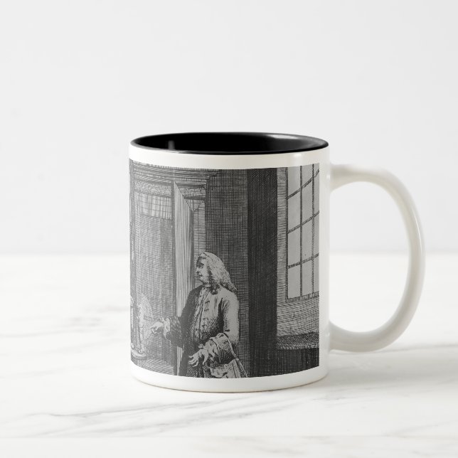 Caneca De Café Em Dois Tons A primeira leitura na filosofia experimental (Direita)