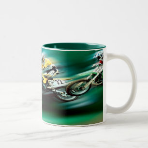 Caneca De Café Em Dois Tons A raça