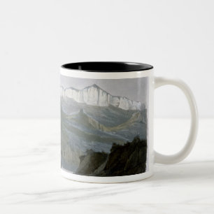 Caneca De Café Em Dois Tons A rocha da citadela no Missouri superior, chapeia