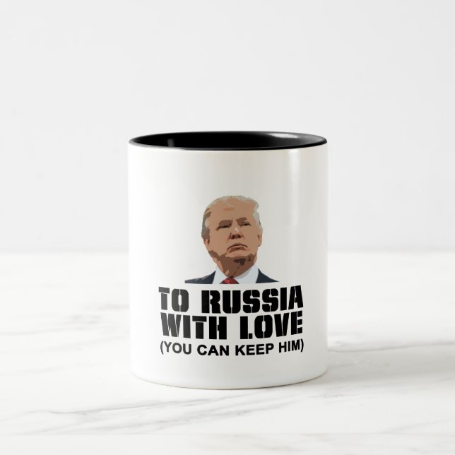Caneca De Café Em Dois Tons A Rússia com amor (Centro)