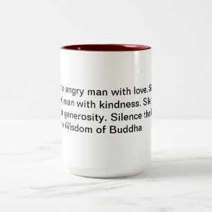 Caneca De Café Em Dois Tons A sabedoria de Buddha