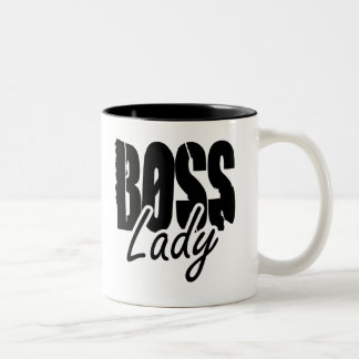 Caneca De Café Em Dois Tons A senhora $17,95 do chefe dois tonificou a caneca