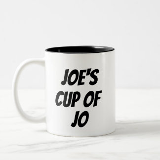 Caneca De Café Em Dois Tons A Taça de Jo Coffee Cote do Engraçado