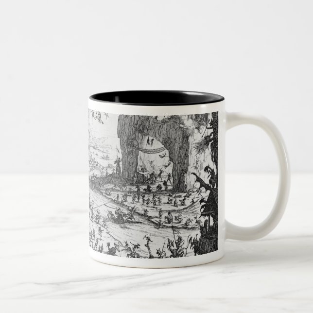 Caneca De Café Em Dois Tons A tentação de St Anthony (Direita)