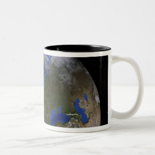 Caneca De Café Em Dois Tons A terra de mármore azul 6 da próxima geração