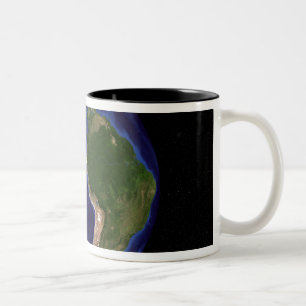 Caneca De Café Em Dois Tons A terra de mármore azul 8 da próxima geração