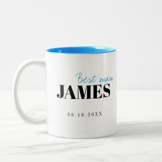 Caneca De Café Em Dois Tons A Tipografia Moderna Personalizou O Melhor Homem M
