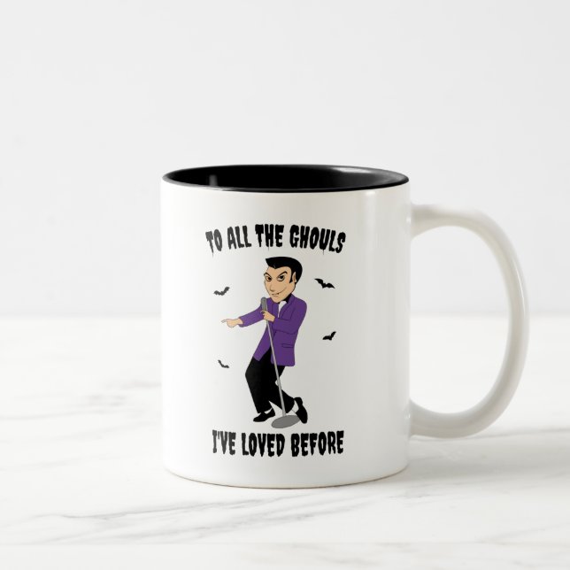 Caneca De Café Em Dois Tons A todas as Ghouls que amei antes (Direita)