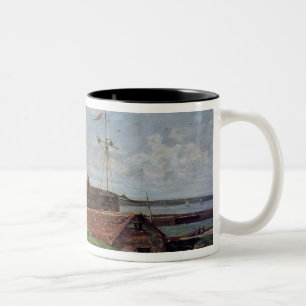 Caneca De Café Em Dois Tons A torre do multiplicador de Francois em Le Havre,