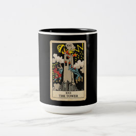 Caneca De Café Em Dois Tons A Torre do Tarot