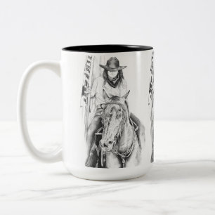 Caneca De Café Em Dois Tons A transportadora de bandeira