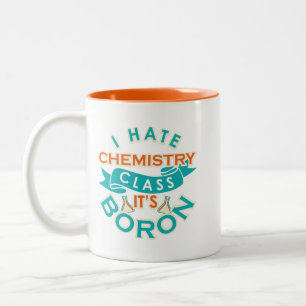 Caneca De Café Em Dois Tons A turma de Química Engraçada é o professor de C