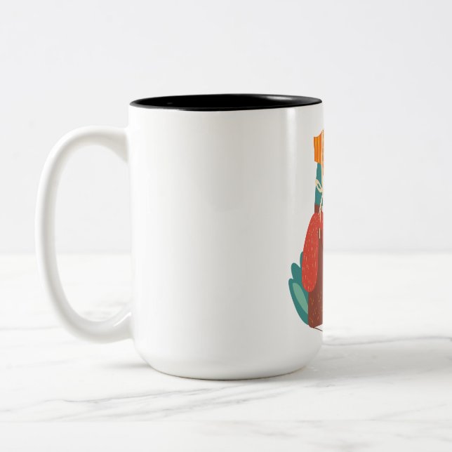 Caneca De Café Em Dois Tons A Turquia apenas viba (Esquerda)