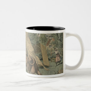 Caneca De Café Em Dois Tons A vaca e o avião
