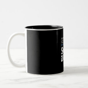Caneca De Café Em Dois Tons A Verdadeira Garota Mergulhadora Vai Nadar Um Pres