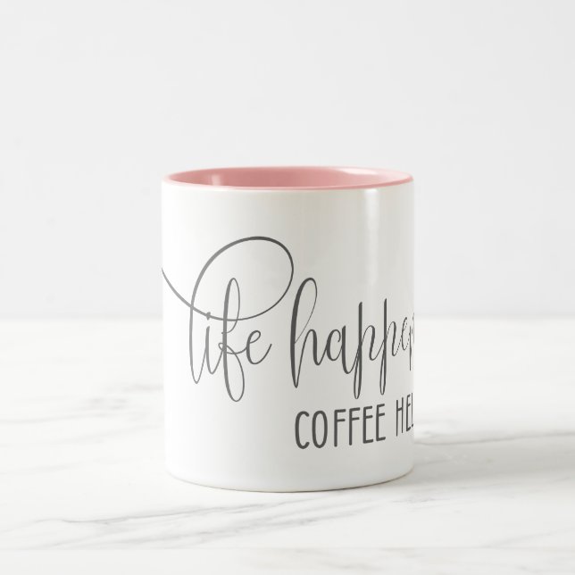 Caneca De Café Em Dois Tons A Vida Acontece Café Ajuda (Centro)