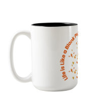 A vida é como uma página de Vazio | Citação inspir