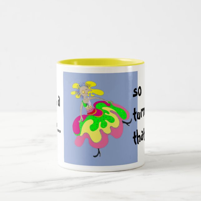 Caneca De Café Em Dois Tons A vida é uma dança (Centro)