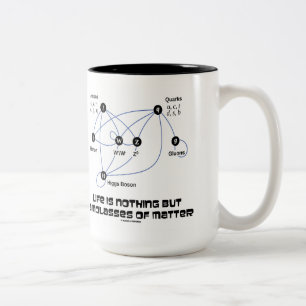 Caneca De Café Em Dois Tons A vida não é nada mas um melaço da matéria