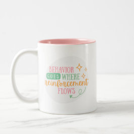 Caneca De Café Em Dois Tons Aba Mug, Behaviour Analyst Mug, presente da ABA