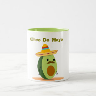 Caneca De Café Em Dois Tons Abacate Cinco De Mayo