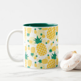 Caneca De Café Em Dois Tons Abacaxi 11 oz Mug de dois tons