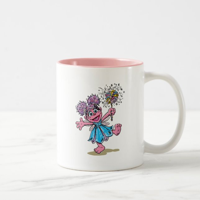 Caneca De Café Em Dois Tons Abby Cadabby Retro Art (Direita)