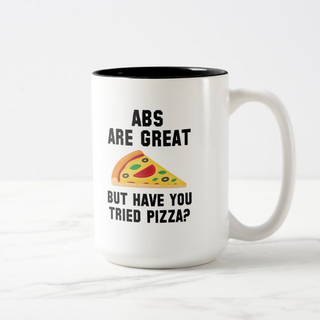 Caneca De Café Em Dois Tons Abdômen É Ótimo (Direita)