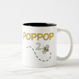 Caneca De Café Em Dois Tons Abelha de PopPop 2