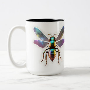 Caneca De Café Em Dois Tons Abelha Moderna