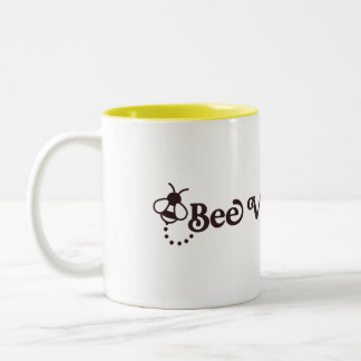 Caneca De Café Em Dois Tons Abelhas Vacinadas