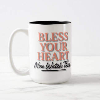 Caneca De Café Em Dois Tons Abençoado Seu Coração. Agora Observe Isso – Sabor