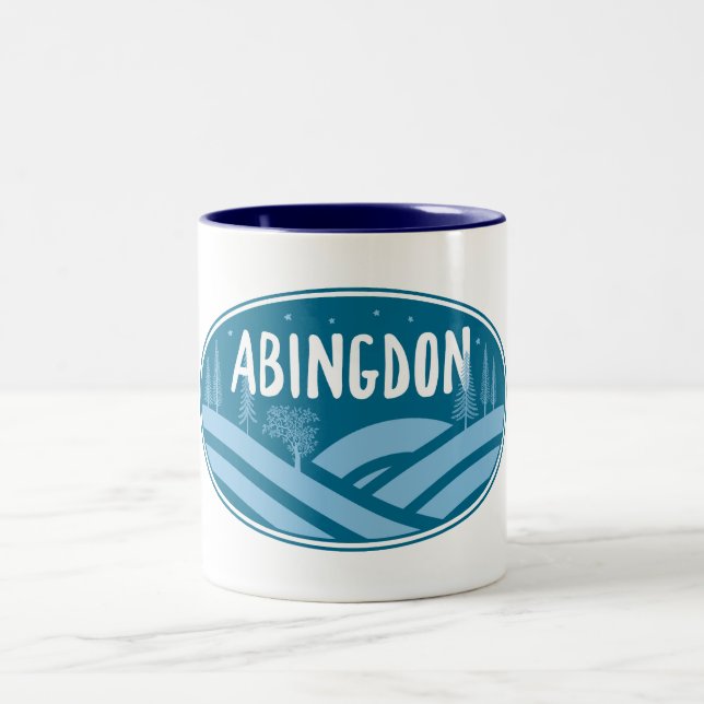Caneca De Café Em Dois Tons Abingdon Virginia Outdoor (Centro)