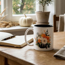 Abóbora de Outono Personalizada | Colheita Floral 