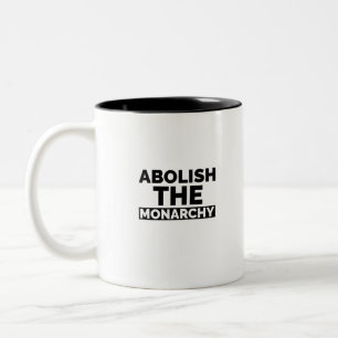 Caneca De Café Em Dois Tons Abolir a monarquia