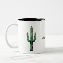 Caneca De Café Em Dois Tons Abraçar-me Cactus Mug - Engraçado e Design