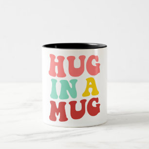 Caneca De Café Em Dois Tons Abraço em uma caneca, caneca