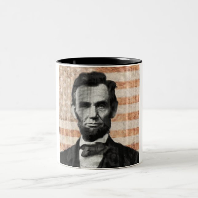 Caneca De Café Em Dois Tons Abraham Lincoln (Centro)