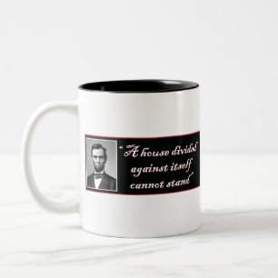 Caneca De Café Em Dois Tons Abraham Lincoln