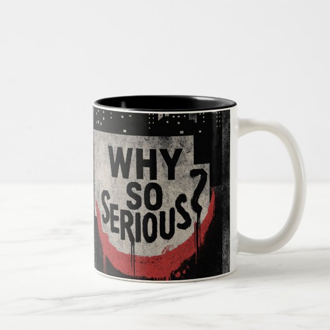 Caneca De Café Em Dois Tons Abstract Urban Grin Art (Direita)