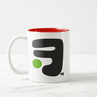 Caneca De Café Em Dois Tons Abstrato Art Coffee Mug #5