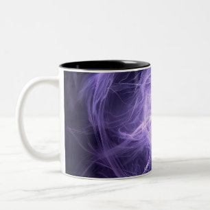 Caneca De Café Em Dois Tons Abstrato Aura: Formulário Energético Kirlian