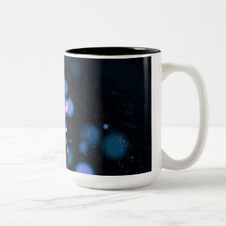 Caneca De Café Em Dois Tons Abstrato de Negra e Tabagismo Moderno