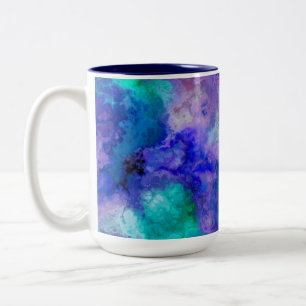 Caneca De Café Em Dois Tons Abstrato Marble