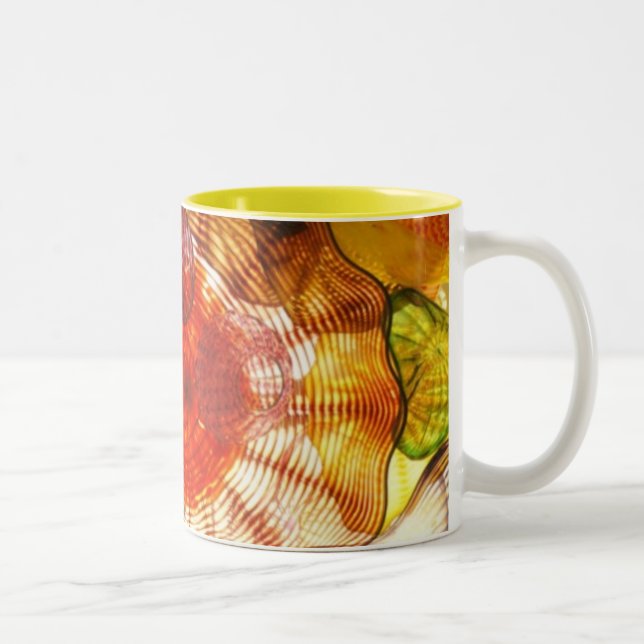 Caneca De Café Em Dois Tons Abstrato Mug (Direita)
