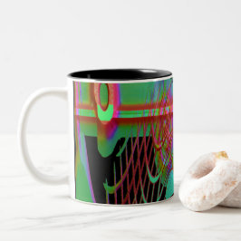 Caneca De Café Em Dois Tons Abstrato Togtherness Mug