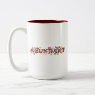Caneca De Café Em Dois Tons Abundante retração feminina