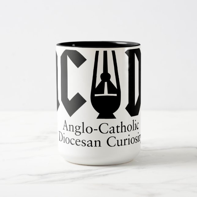 Caneca De Café Em Dois Tons AC/DC com cafeína (Centro)