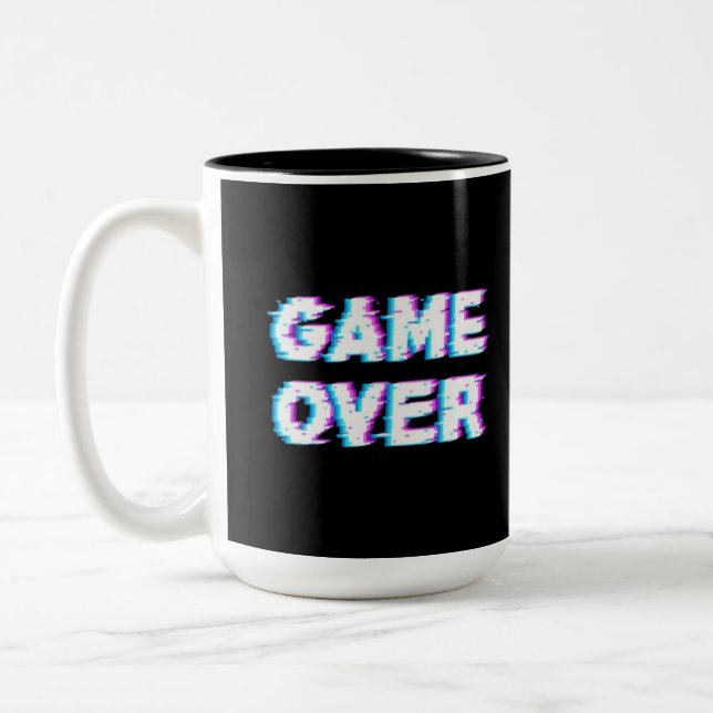 Caneca De Café Em Dois Tons Acabou o jogo (Esquerda)